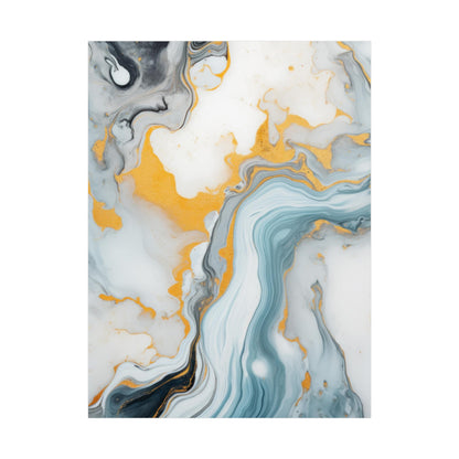 Marble Grey Abstract Unframed Wall Art - 1 | Minimalist Large Art Prints for Bedroom, Dining Room, or Any Space