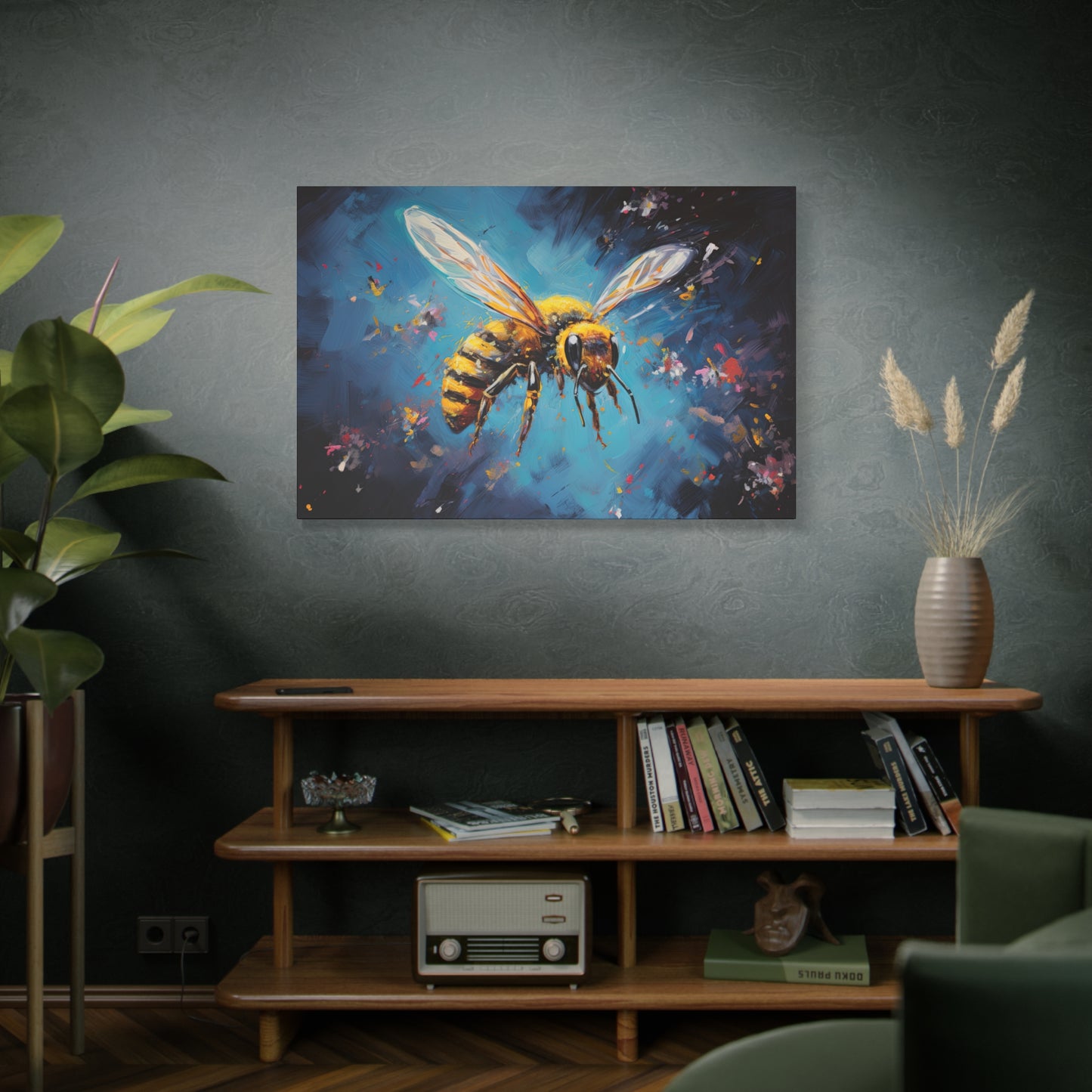 Bumble Bee Canvas, Bee Artwork, Bee Print, Bee Poster, Bee Decoration, Bumble Bee Art Print