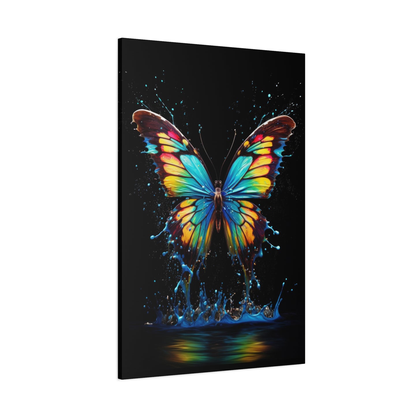 Colorful Butterfly Canvas Wall Art, Butterfly Wall Decor, Colorful Canvas, Room Wall Decor, Home Gift Matte Canvas