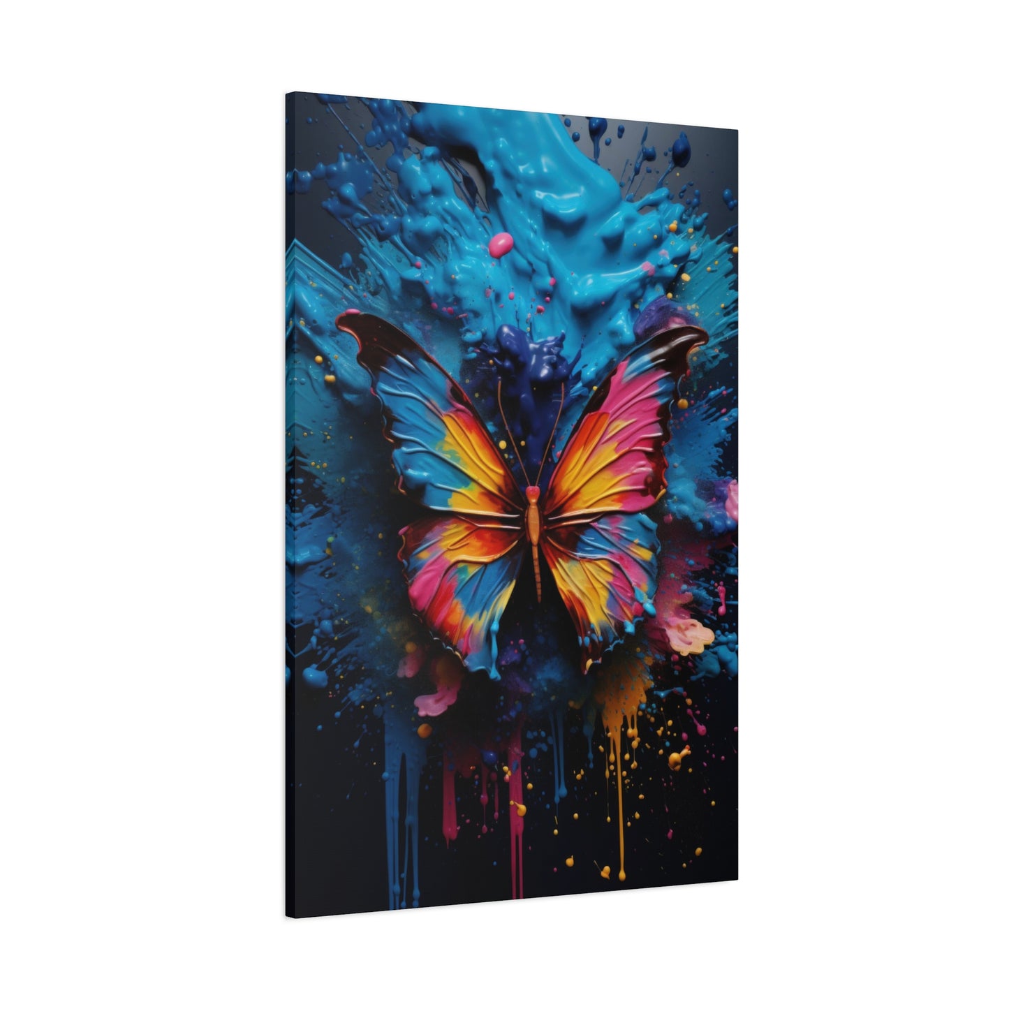 Colorful Butterfly Canvas Art, Butterfly Wall Art, Animal Canvas, Room Wall Decor, Home Gift Matte Canvas